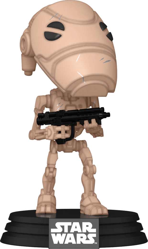 FUN76016 Star Wars: Phantom Menace 25th Anniversary - Battle Droid Pop! Vinyl - Funko TBA - Titan Pop Culture