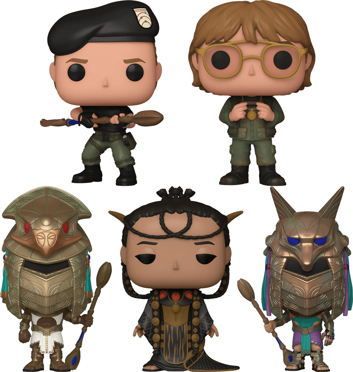 FUN76026 + FUN76025 + FUN76022 + FUN76023 + FUN76024 Stargate (1994) - Children of the Gods 30th Anniversary Pop! Vinyl Bundle (Set of 5) - Funko - Titan Pop Culture