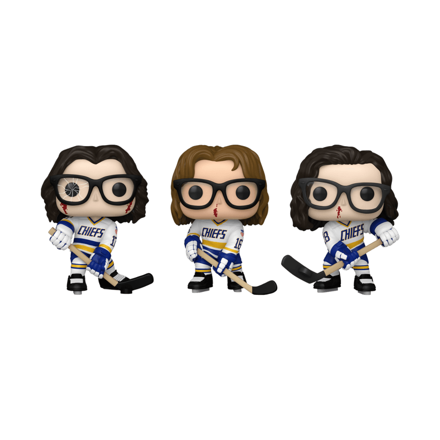 FUN76041 Slap Shot - The Hansons Pop! Vinyl 3-Pack - Funko - Titan Pop Culture