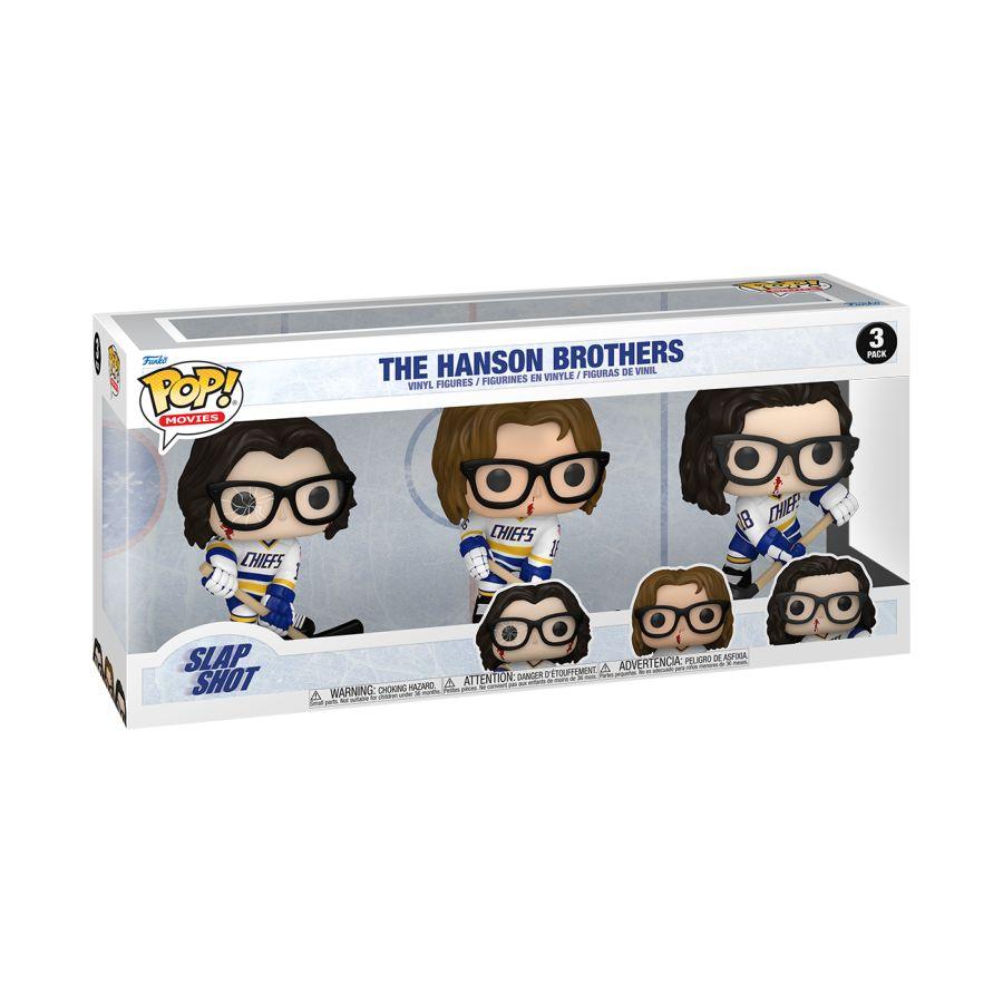 FUN76041 Slap Shot - The Hansons Pop! Vinyl 3-Pack - Funko - Titan Pop Culture