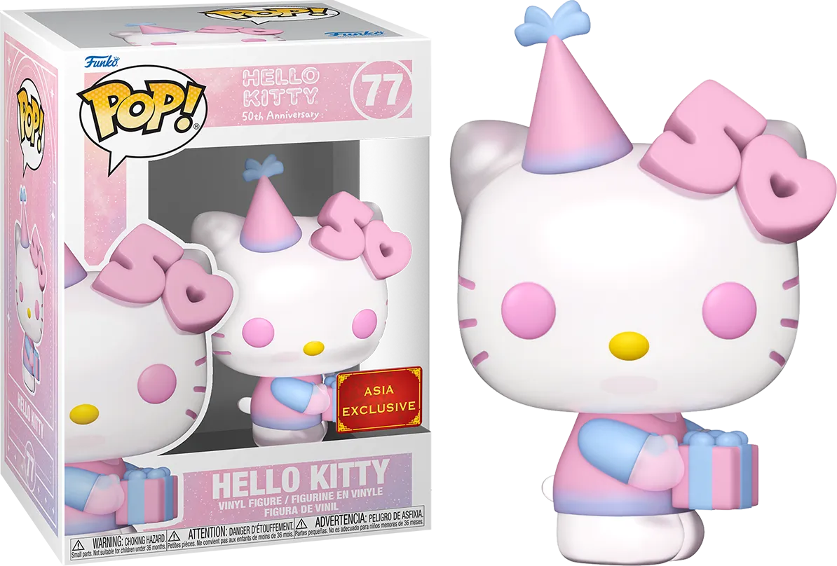 FUN76091 Hello Kitty 50th - Hello Kitty with Gifts Exclusive Pop! Vinyl [RS] - Funko - Titan Pop Culture