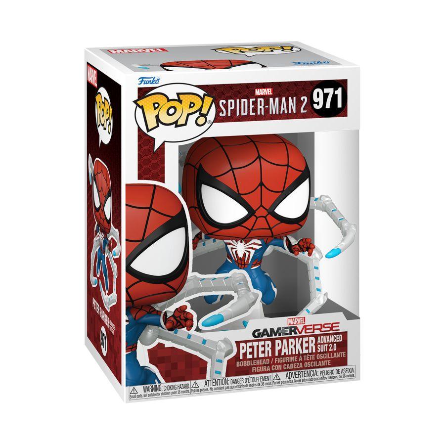 FUN76109 Spiderman 2 (VG'23) - Peter Parker with Advanced Suit 2.0 Pop! Vinyl - Funko - Titan Pop Culture