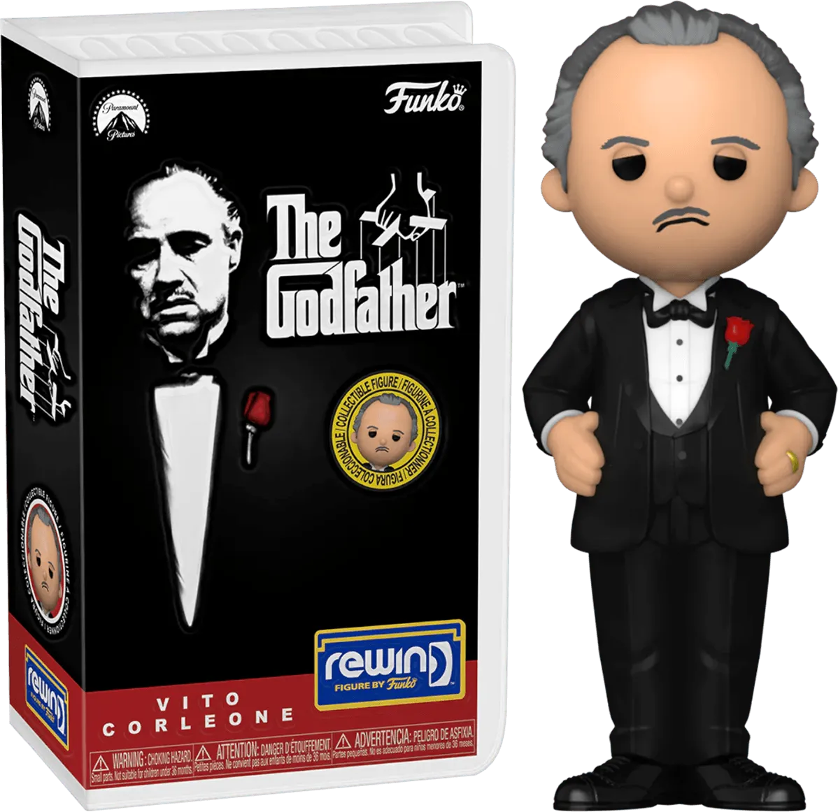 FUN76118 The Godfather - Vito Corleone (with chase) Rewind Vinyl Figure - Funko - Titan Pop Culture