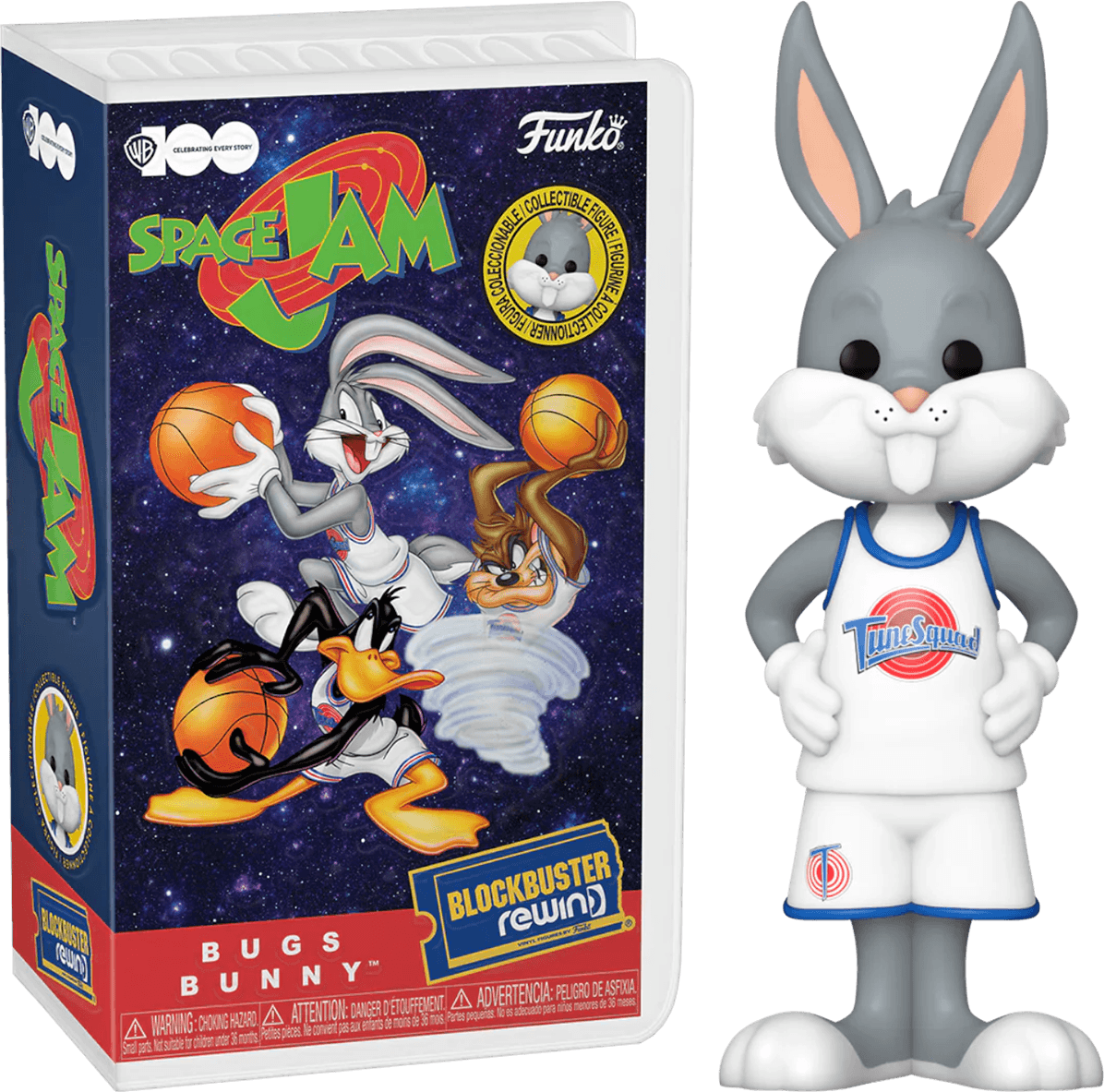 FUN76161 Space Jam - Bugs Bunny Blockbuster (with chase) Rewind Vinyl Figure - Funko - Titan Pop Culture