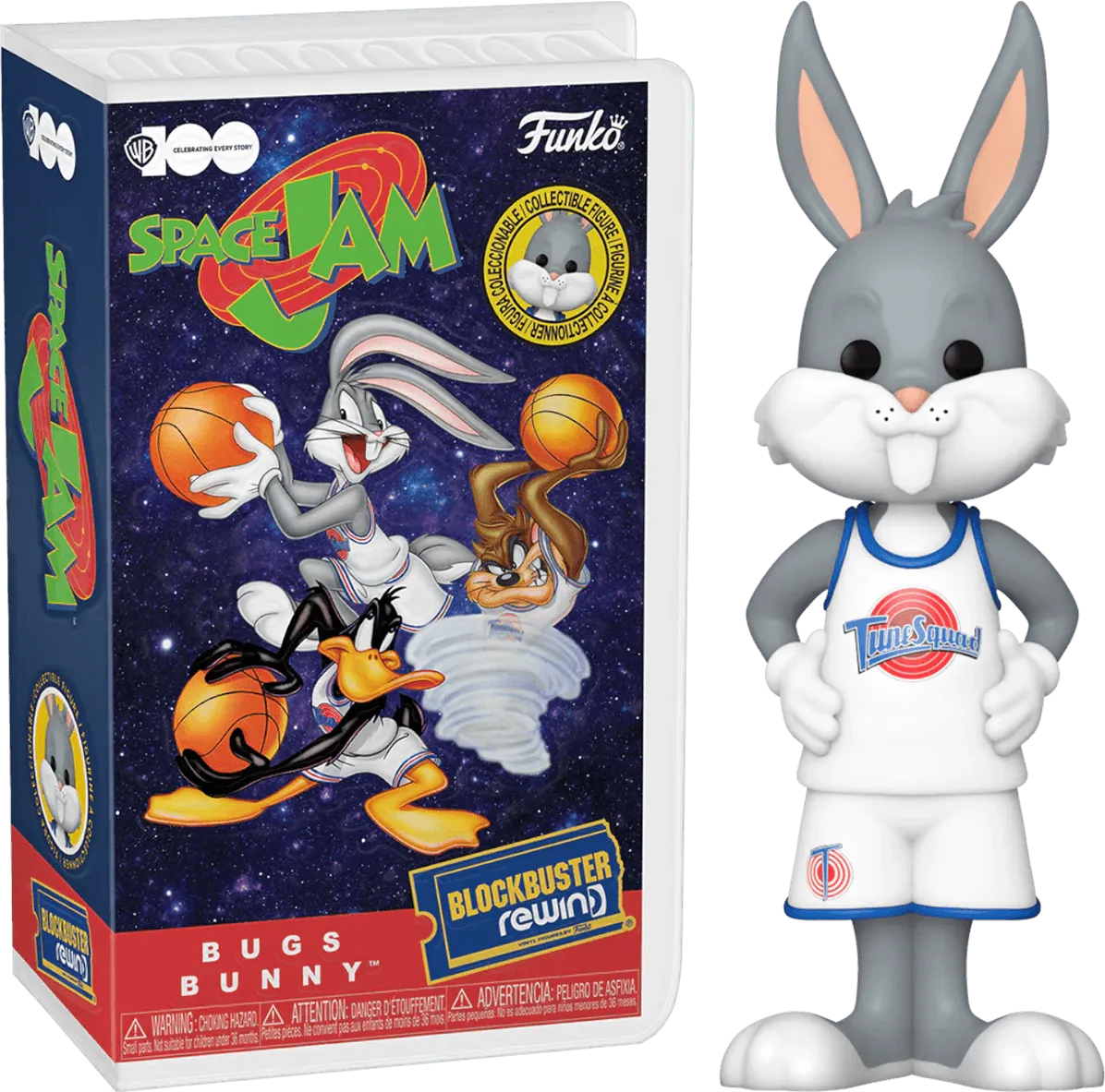 FUN76161 Space Jam - Bugs Bunny Blockbuster (with chase) Rewind Vinyl Figure - Funko - Titan Pop Culture