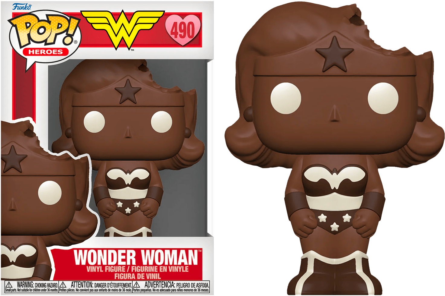 FUN76221 DC Comics: Valentines 2024 - Wonder Woman (Easter Chocolate) Pop! Vinyl - Funko - Titan Pop Culture