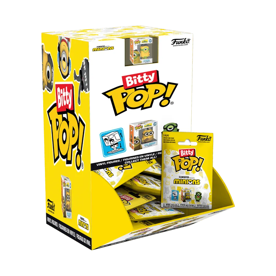 FUN76382 Minions - Bitty Pop! Blind Bag Assortment (Display of 32) - Funko - Titan Pop Culture