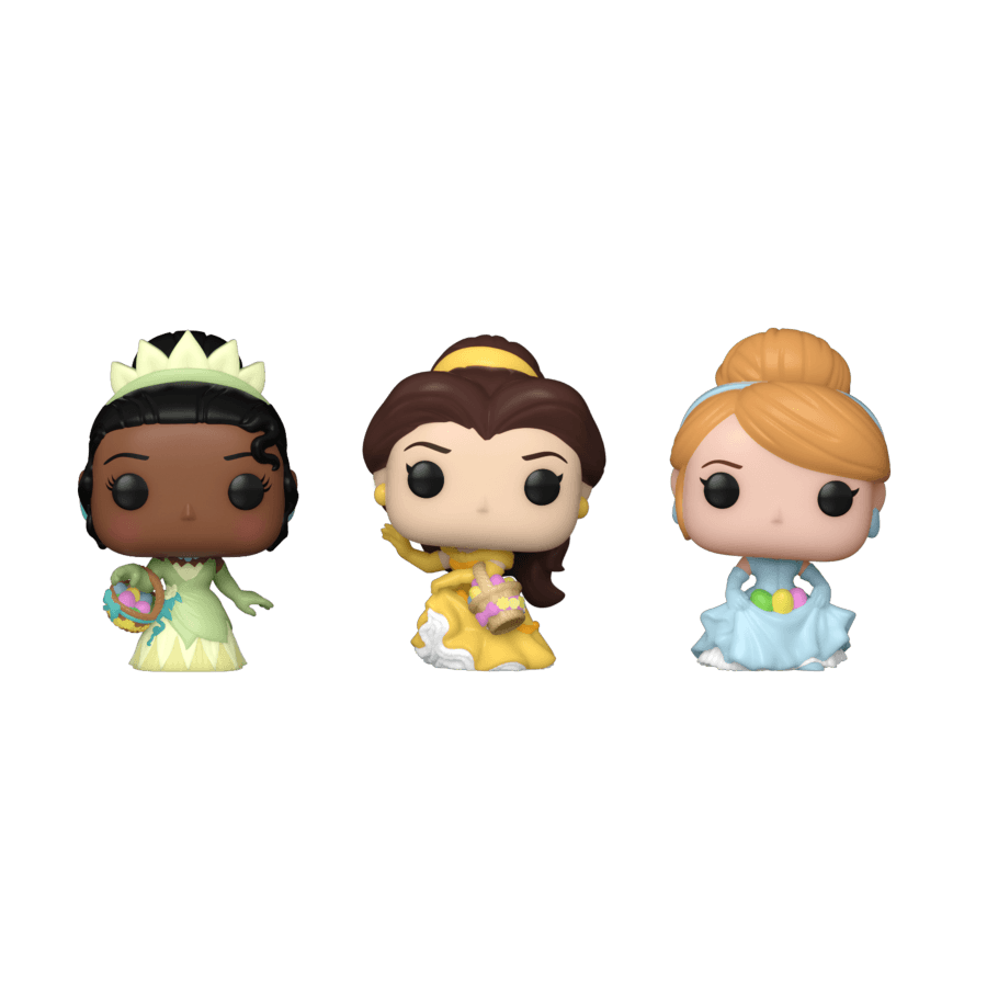 FUN76443 Disney - Cinderella, Belle, Tiana Carrot Pocket Pop! 3-Pack - Funko - Titan Pop Culture