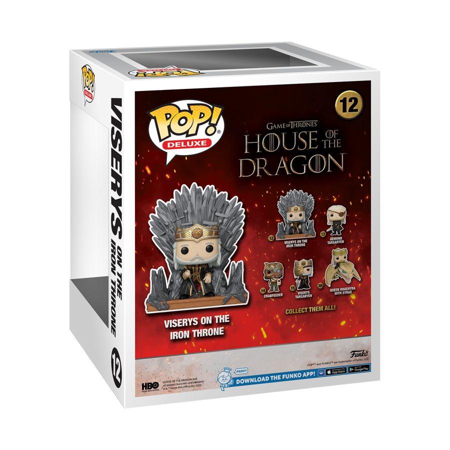 FUN76470 Game of Thrones: House of the Dragon - Viserys on the Iron Throne Pop! Deluxe Vinyl - Funko - Titan Pop Culture