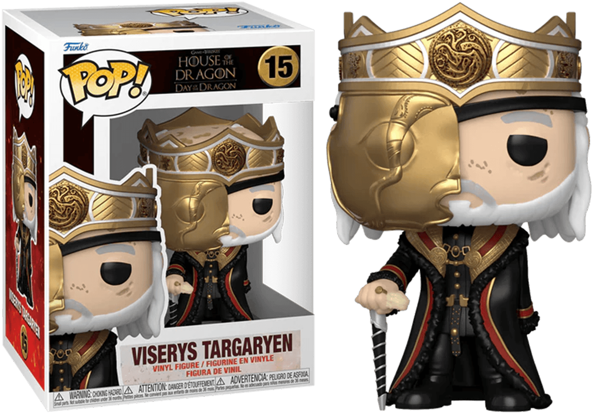 FUN76474 Game of Thrones: House of the Dragon - Masked Viserys Targaryen (with chase) Pop! Vinyl - Funko - Titan Pop Culture