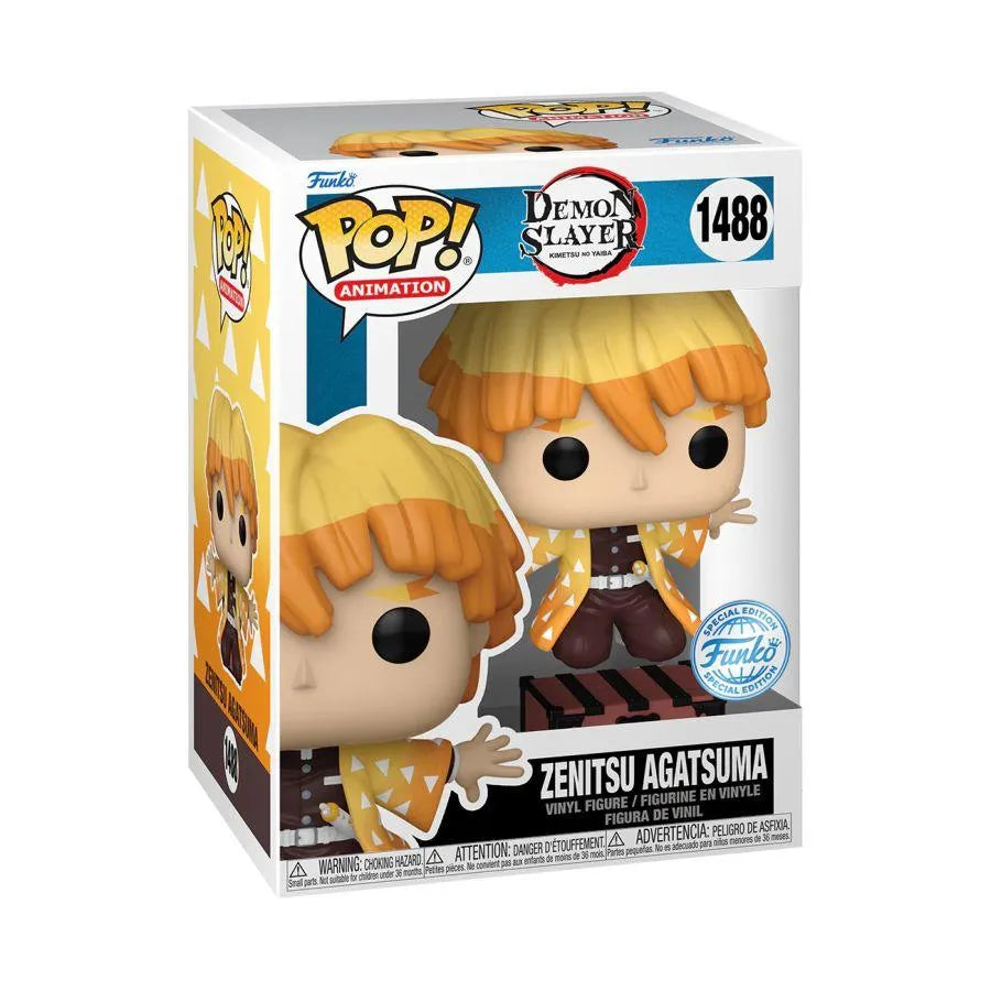 FUN76534 Demon Slayer - Zenitsu (Kneeling) US Exclusive Pop! Vinyl [RS] - Funko - Titan Pop Culture