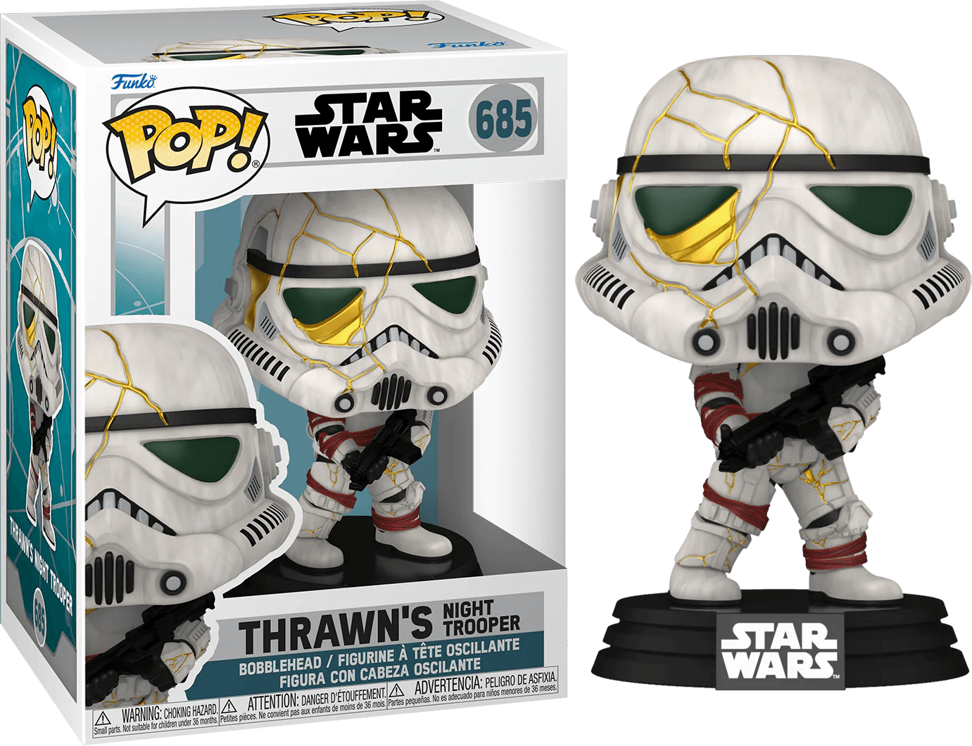 FUN76541 Star Wars: Ahsoka (TV) - Thrawn's Night Trooper (White/Gold Helmet) Pop! Vinyl - Funko - Titan Pop Culture