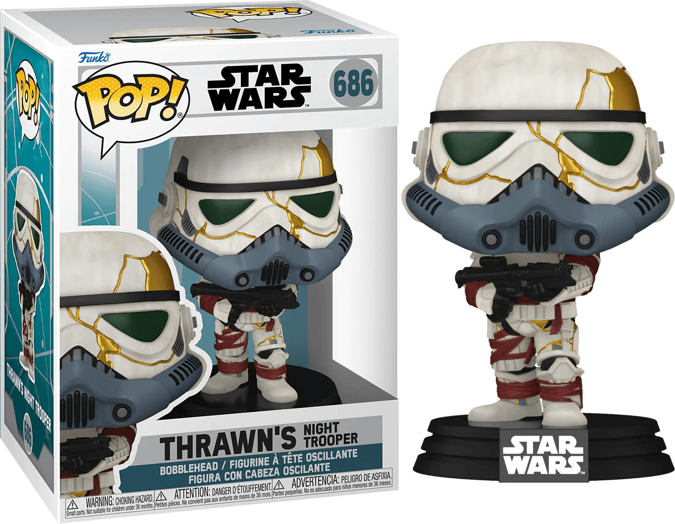 FUN76542 Star Wars: Ahsoka (TV) - Thrawn's Night Trooper (White/Grey Helmet) Pop! Vinyl - Funko - Titan Pop Culture