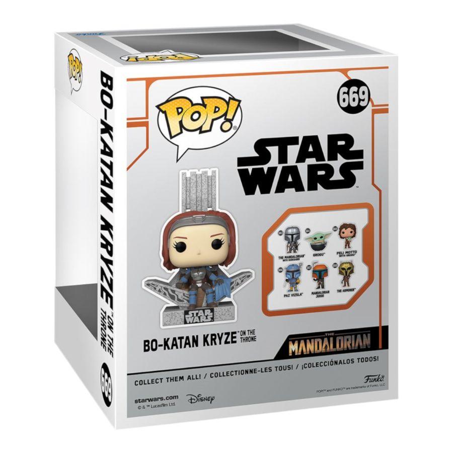 FUN76545 Star Wars: Mandalorian - Bo-Katan Kryze on Throne Pop! Vinyl Deluxe - Funko - Titan Pop Culture