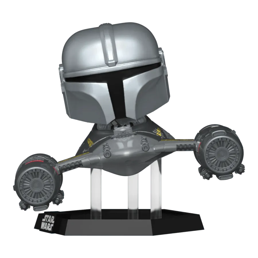 FUN76549 Star Wars: Mandalorian - Mandalorian in N-1 Starfighter & R5-D4 Pop! Vinyl Ride - Funko - Titan Pop Culture