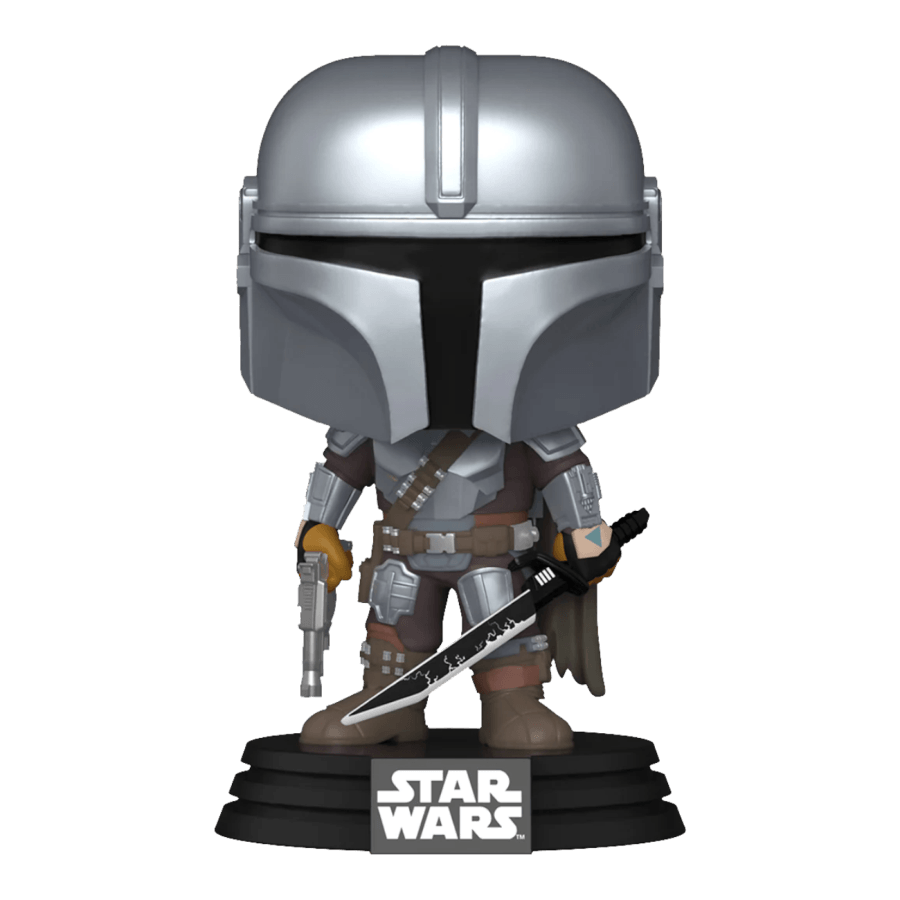 FUN76550 Star Wars: Mandalorian - Mandalorian with DarkSaber Pop! Vinyl - Funko - Titan Pop Culture