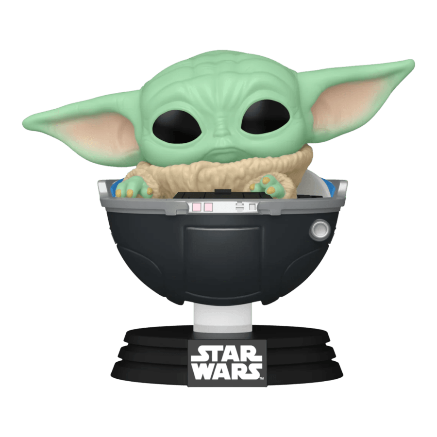 FUN76551 Star Wars: Mandalorian - Grogu in Hovering Pram Pop! Vinyl - Funko TBA - Titan Pop Culture