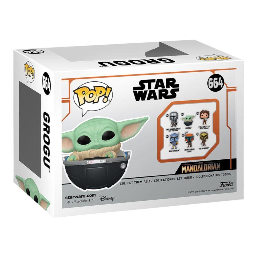 FUN76551 Star Wars: Mandalorian - Grogu in Hovering Pram Pop! Vinyl - Funko TBA - Titan Pop Culture