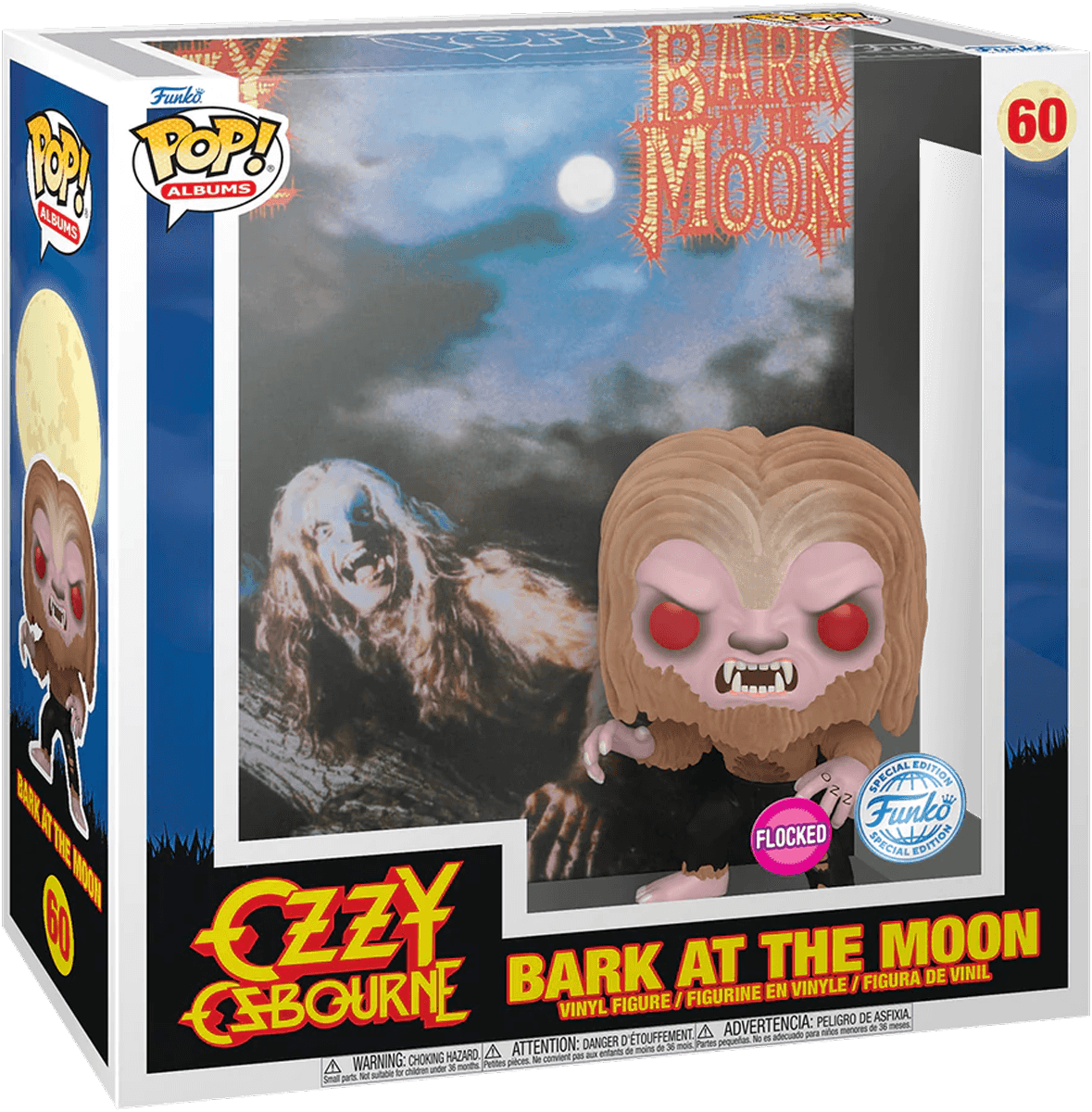 FUN76560 Ozzy Osbourne - Bark at the Moon Flocked Pop! Albums Vinyl [RS] - Funko - Titan Pop Culture