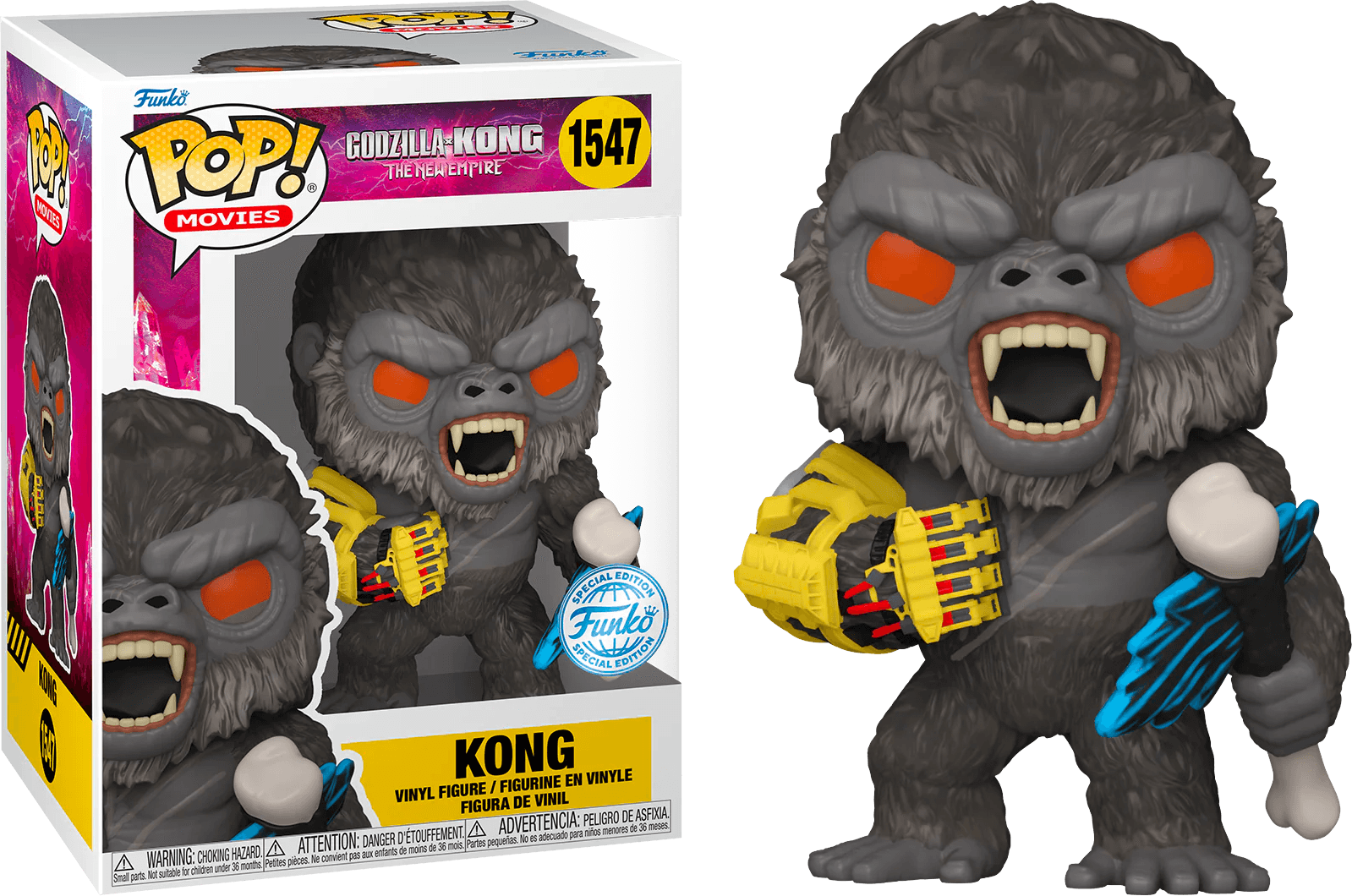 FUN76694 Godzilla vs Kong: The New Empire - Kong (Battle) US Exclusive Pop! Vinyl [RS] - Funko - Titan Pop Culture