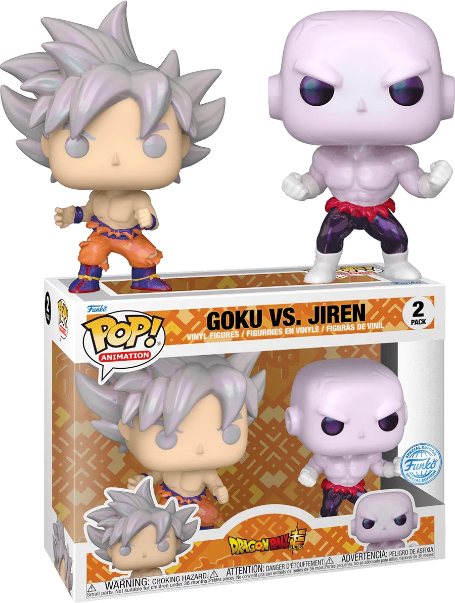 FUN76698 Dragon Ball Super - Goku Vs Jiren US Exclusive Pearlescent Pop! Vinyl 2-Pack [RS] - Funko TBA - Titan Pop Culture