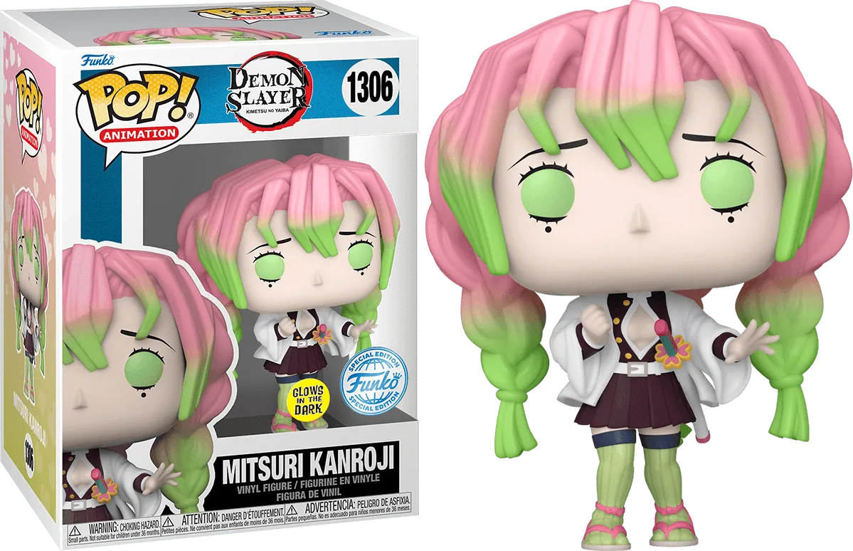 FUN76702 Demon Slayer - Mitsuri Kanroji Glow-in-the-Dark Pop! Vinyl - Funko - Titan Pop Culture