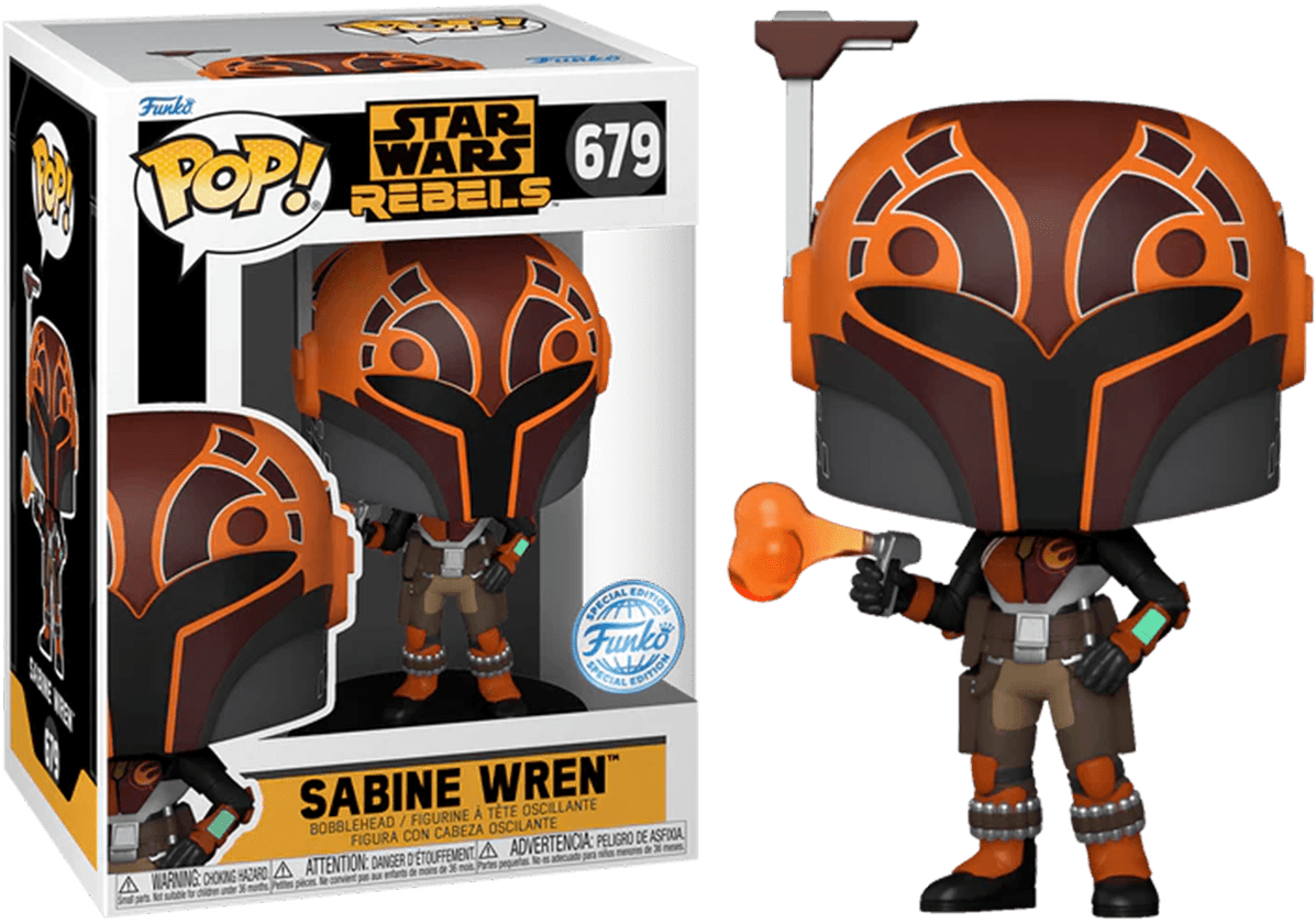 FUN76705 Star Wars: Rebels - Sabine Wren US Exclusive Metallic Pop! Vinyl [RS] - Funko - Titan Pop Culture