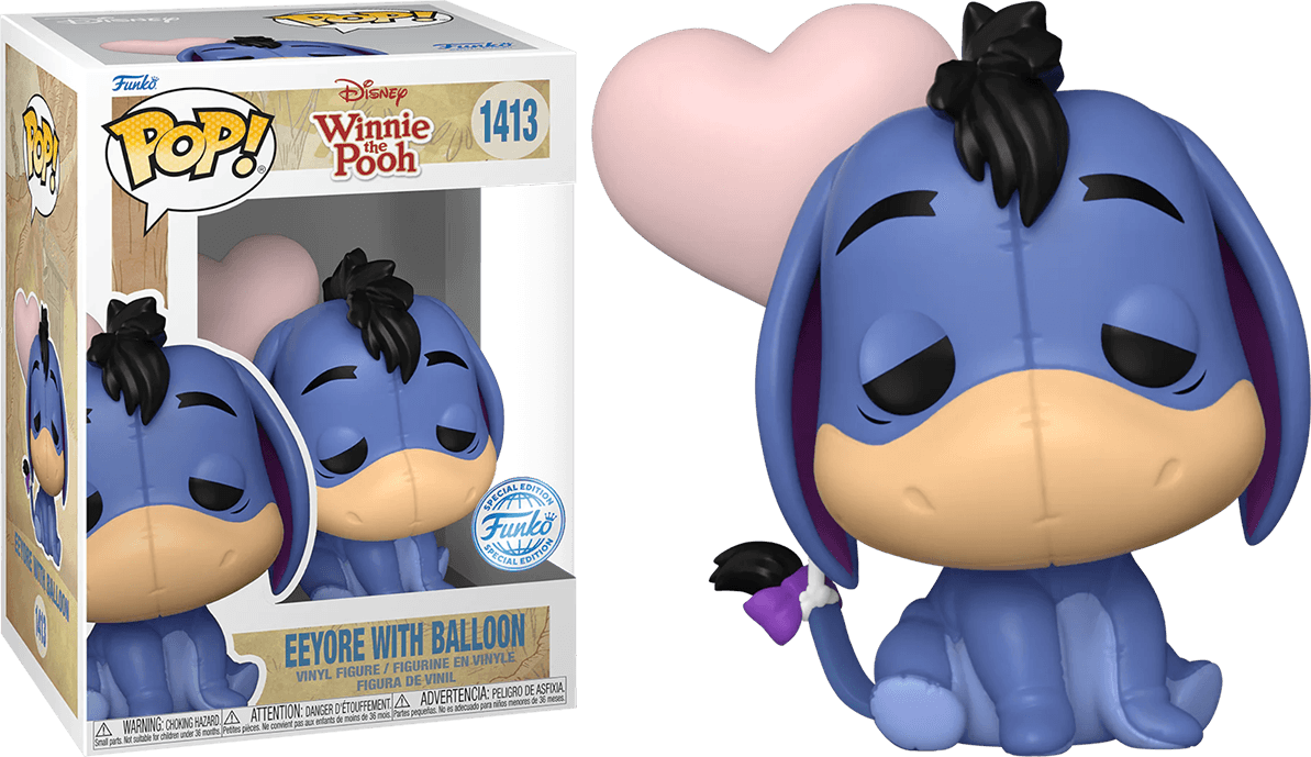 FUN76706 Winnie the Pooh - Eeyore with Balloon Pop! Vinyl - Funko TBA - Titan Pop Culture