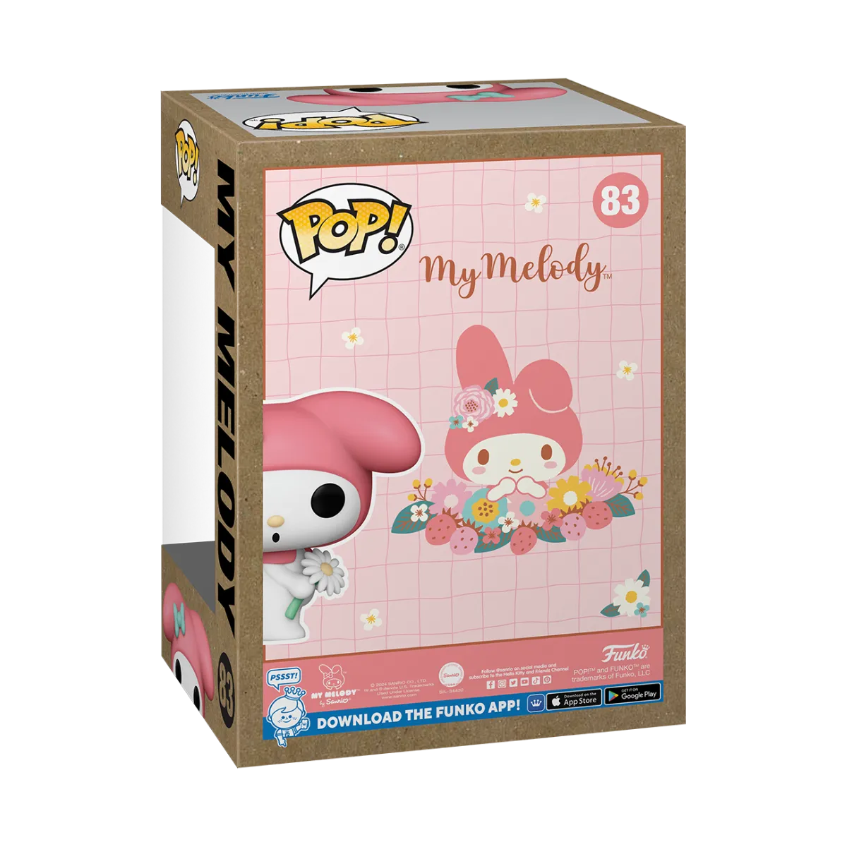 FUN76722 Hello Kitty - My Melody (with flower) US Exclusive Pop! Vinyl [RS] - Funko - Titan Pop Culture