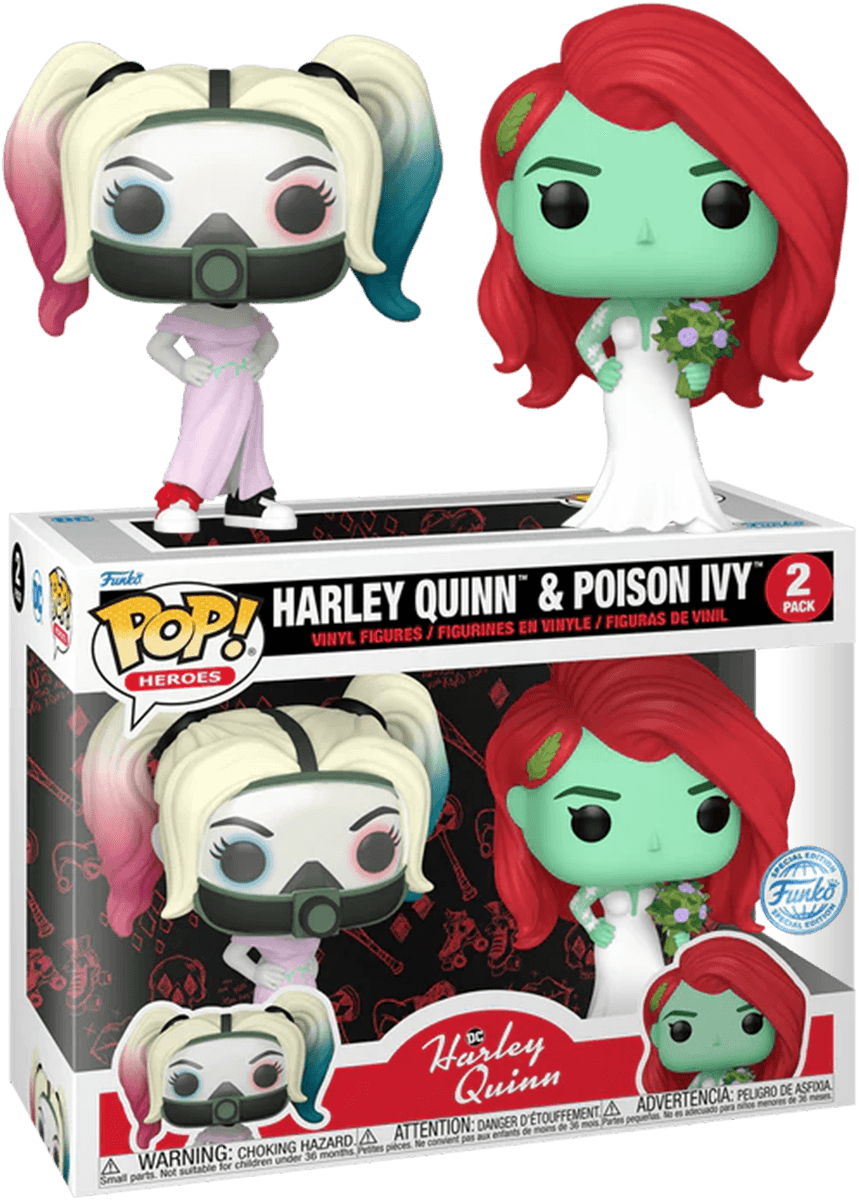 FUN76738 Harley Quinn: Animated TV Series (2019) - Harley Quinn & Poison Ivy Pop! Vinyl 2-Pack [RS] - Funko - Titan Pop Culture