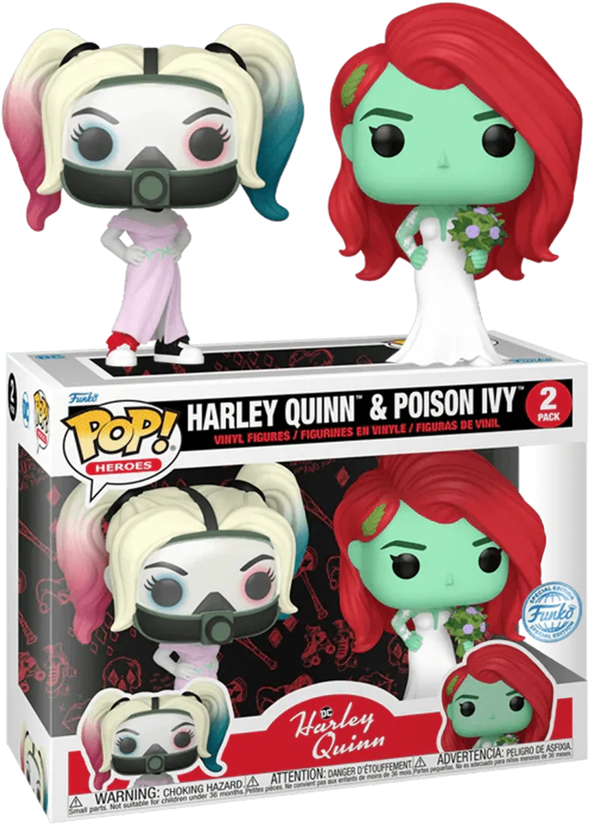 FUN76738 Harley Quinn: Animated TV Series (2019) - Harley Quinn & Poison Ivy Pop! Vinyl 2-Pack [RS] - Funko - Titan Pop Culture