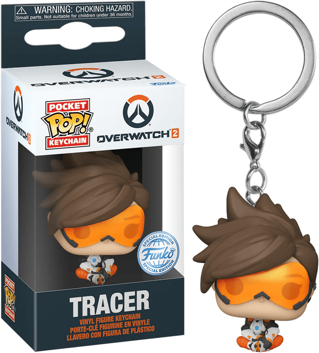 FUN76742 Overwatch 2 - Tracer US Exclusive Pop! Keychain [RS] - Funko - Titan Pop Culture