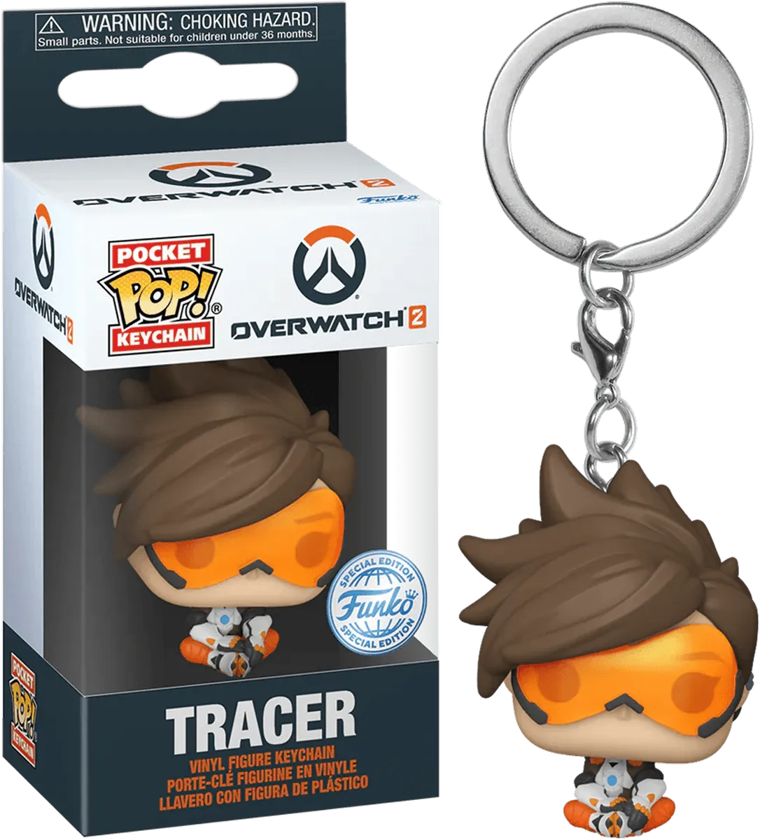 FUN76742 Overwatch 2 - Tracer US Exclusive Pop! Keychain [RS] - Funko - Titan Pop Culture