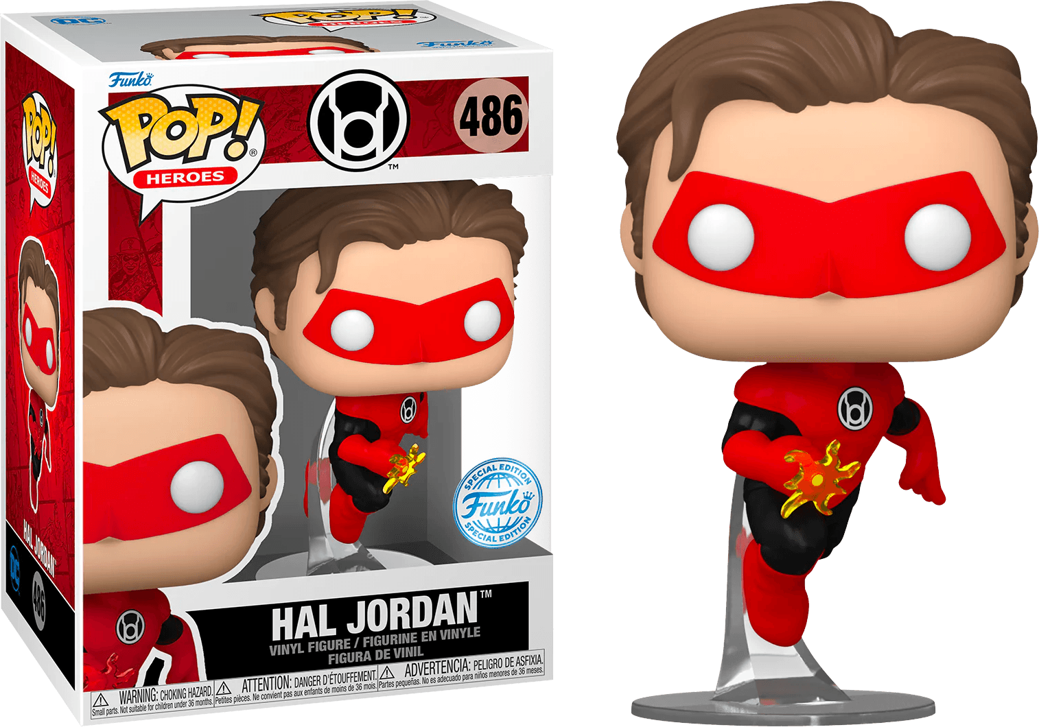 FUN76778 DC Comics - Hal Jordan (Red Lantern) US Exclusive Pop! Vinyl [RS] - Funko - Titan Pop Culture