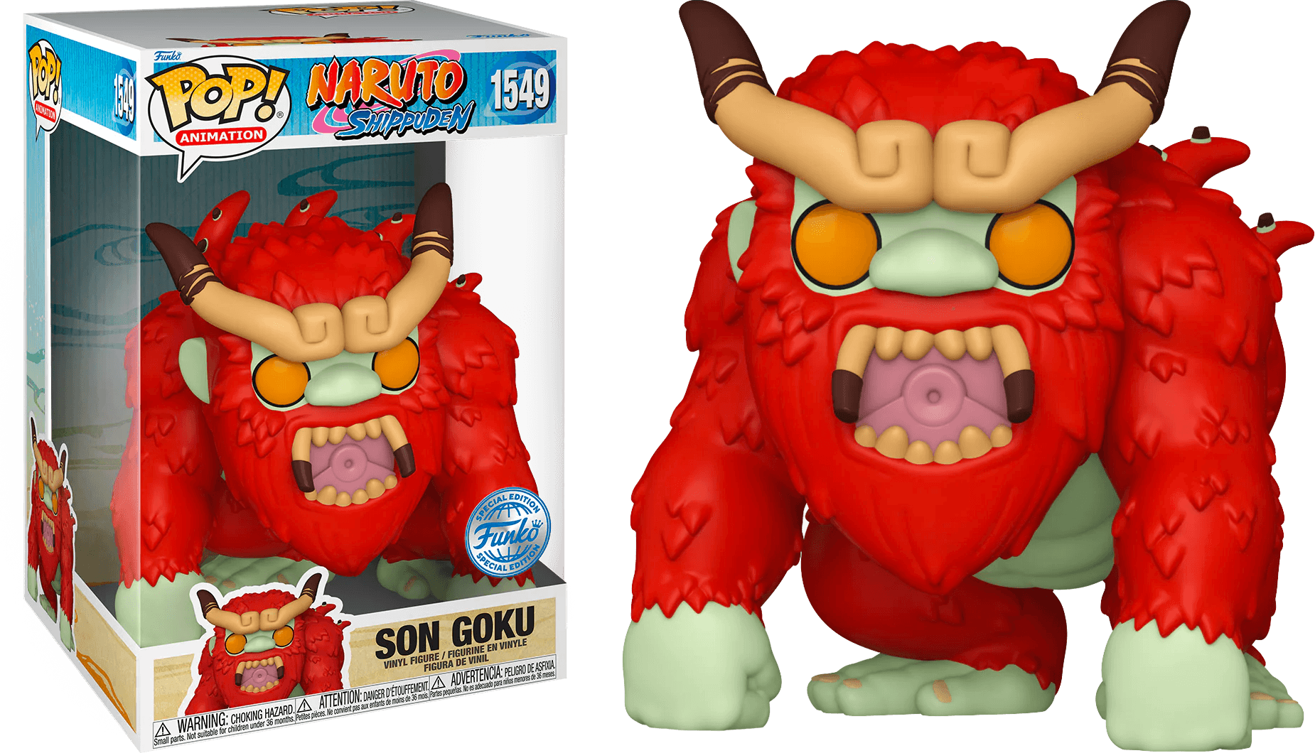 FUN76779 Naruto - Son Goku 10" US Exclusive Pop! Vinyl [RS] - Funko - Titan Pop Culture