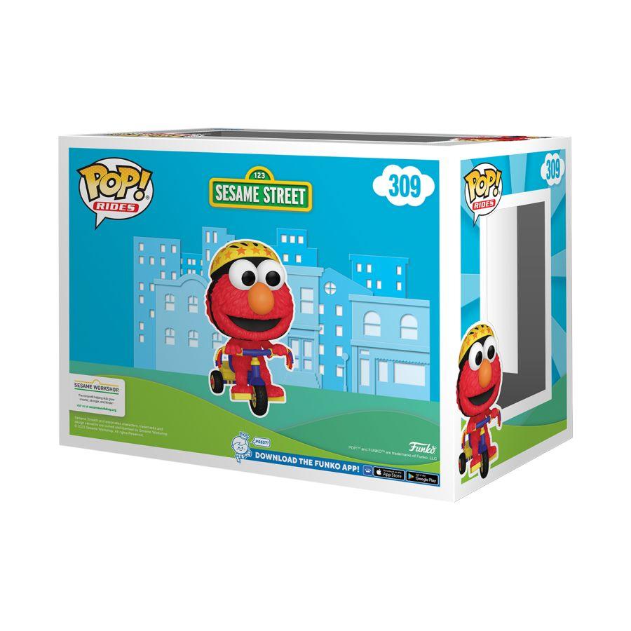 FUN76781 Sesame Street - Elmo on Trike US Exclusive Flocked Pop! Ride [RS] - Funko - Titan Pop Culture