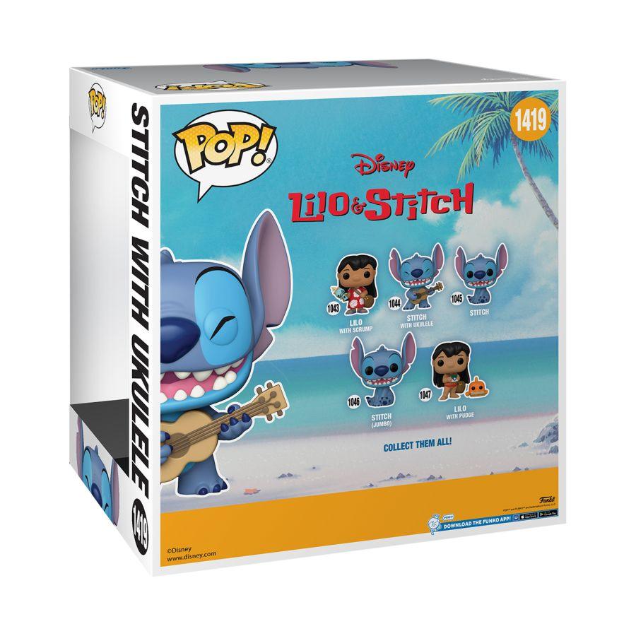 FUN76786 Lilo & Stitch - Stitch with Ukelele 10" US Exclusive Pop! Vinyl [RS] - Funko - Titan Pop Culture