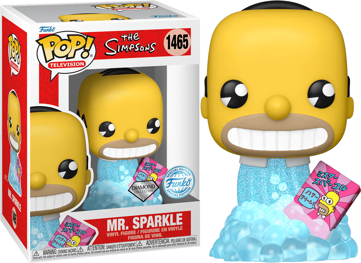 FUN76818 The Simpsons - Mr Sparkle US Exclusive Diamond Glitter Pop! Vinyl [RS] - Funko TBA - Titan Pop Culture