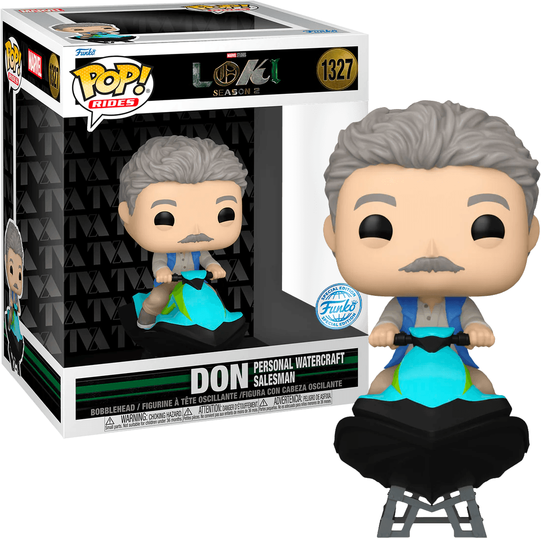 FUN76819 Loki (TV S2) - Dom (Personal Watercraft Salesman) US Exclusive Pop! Ride [RS] - Funko - Titan Pop Culture