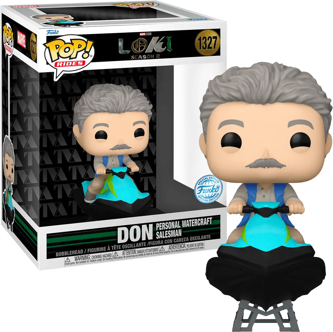 FUN76819 Loki (TV S2) - Dom (Personal Watercraft Salesman) US Exclusive Pop! Ride [RS] - Funko - Titan Pop Culture