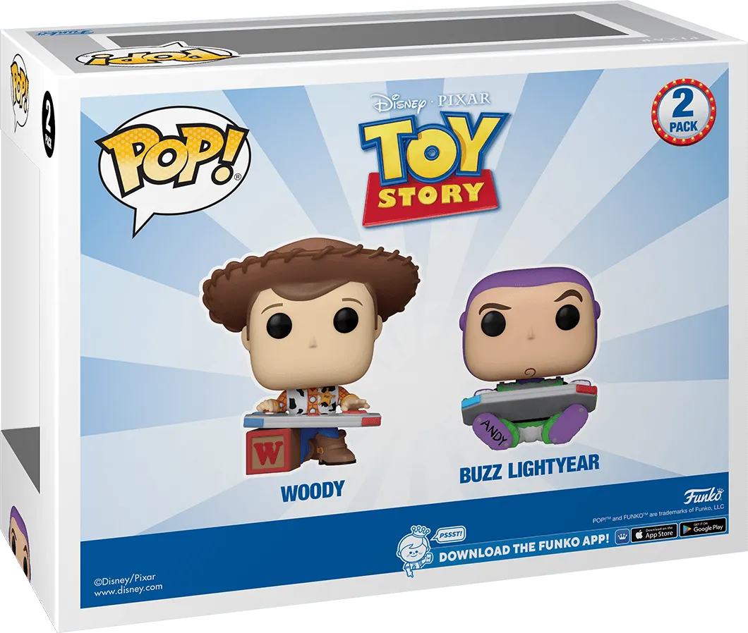 FUN76830 Toy Story - Woody & Buzz Gaming C2E2 2024 US Exclusive Pop! Vinyl 2 Pack [RS] - Funko - Titan Pop Culture