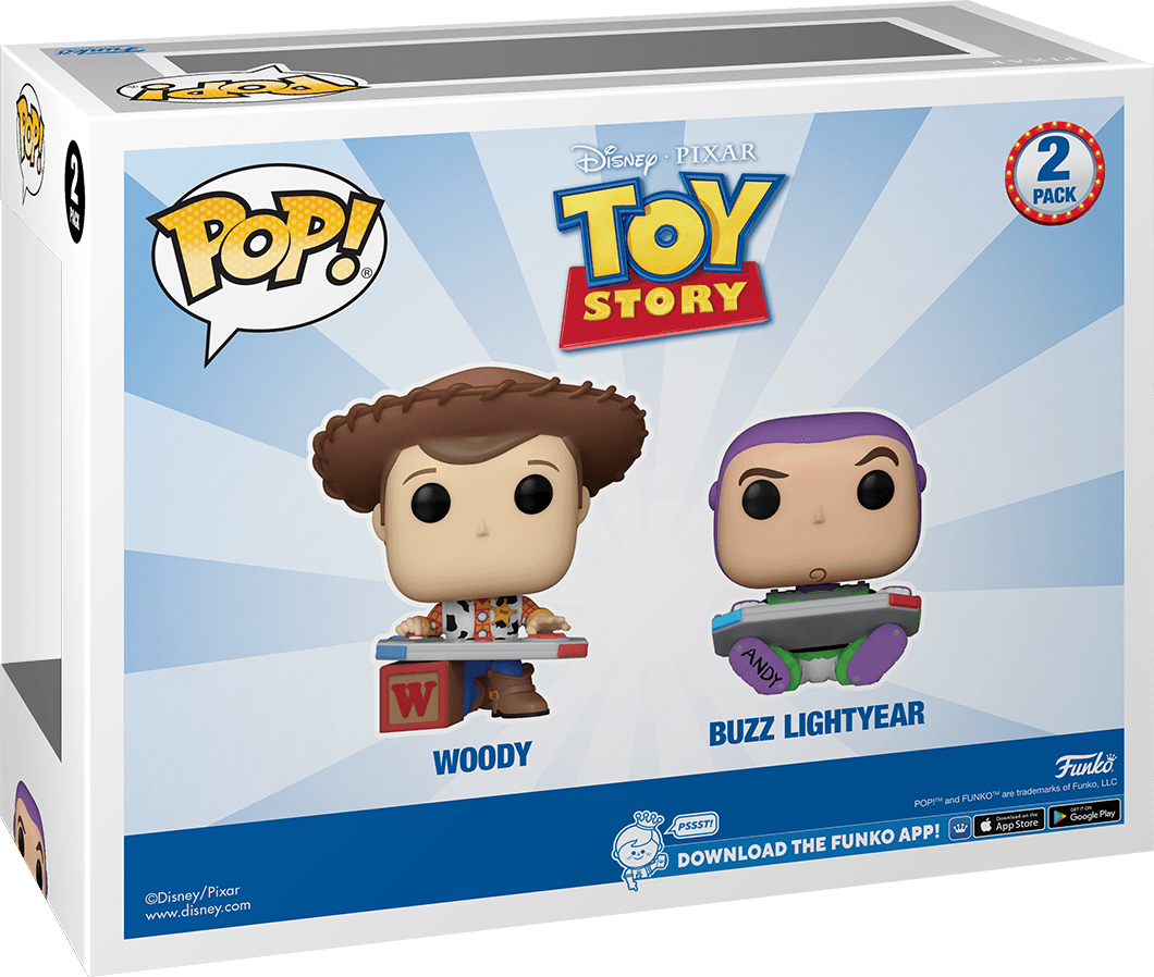 FUN76830 Toy Story - Woody & Buzz Gaming C2E2 2024 US Exclusive Pop! Vinyl 2 Pack [RS] - Funko - Titan Pop Culture