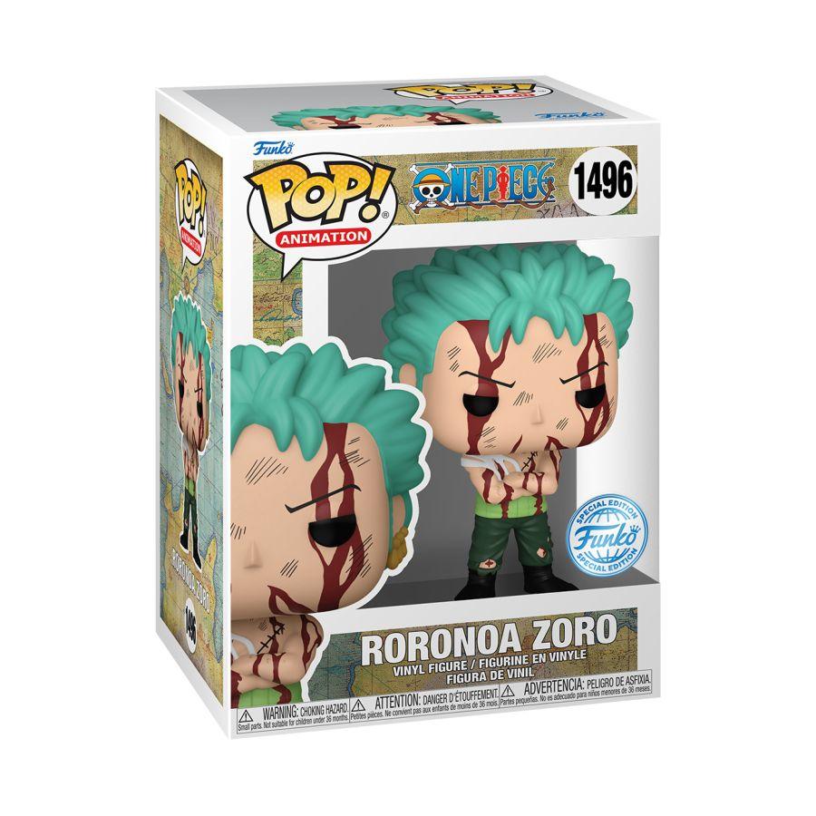 FUN76879 One Piece - Roronoa Zoro "Nothing Happened" US Exclusive Pop! Vinyl [RS] - Funko TBA - Titan Pop Culture