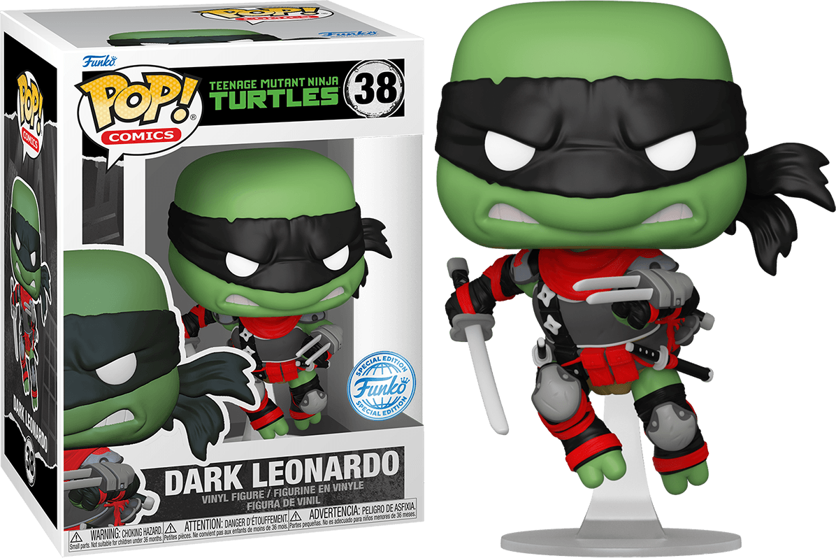 FUN76914 Teenage Mutant Ninja Turtles - Dark Leonardo (Comic) Pop! Vinyl [RS] - Funko - Titan Pop Culture