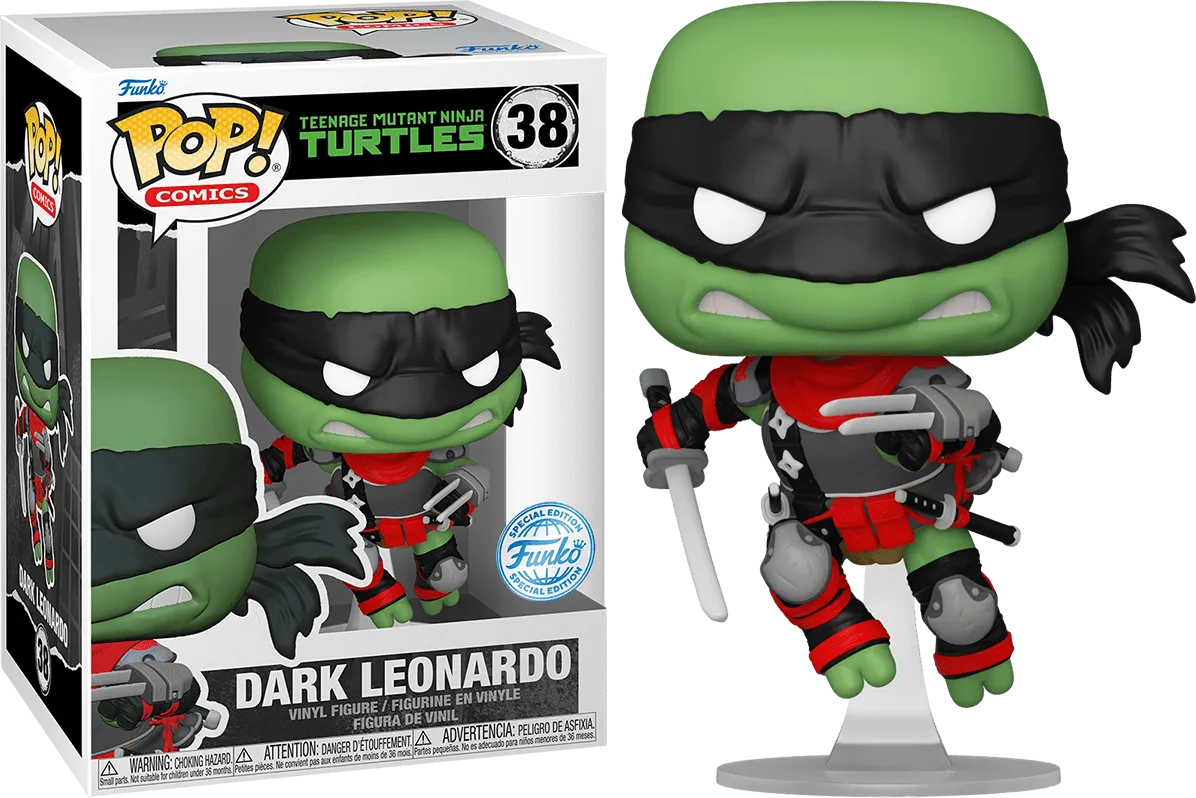 FUN76914 Teenage Mutant Ninja Turtles - Dark Leonardo (Comic) Pop! Vinyl [RS] - Funko - Titan Pop Culture