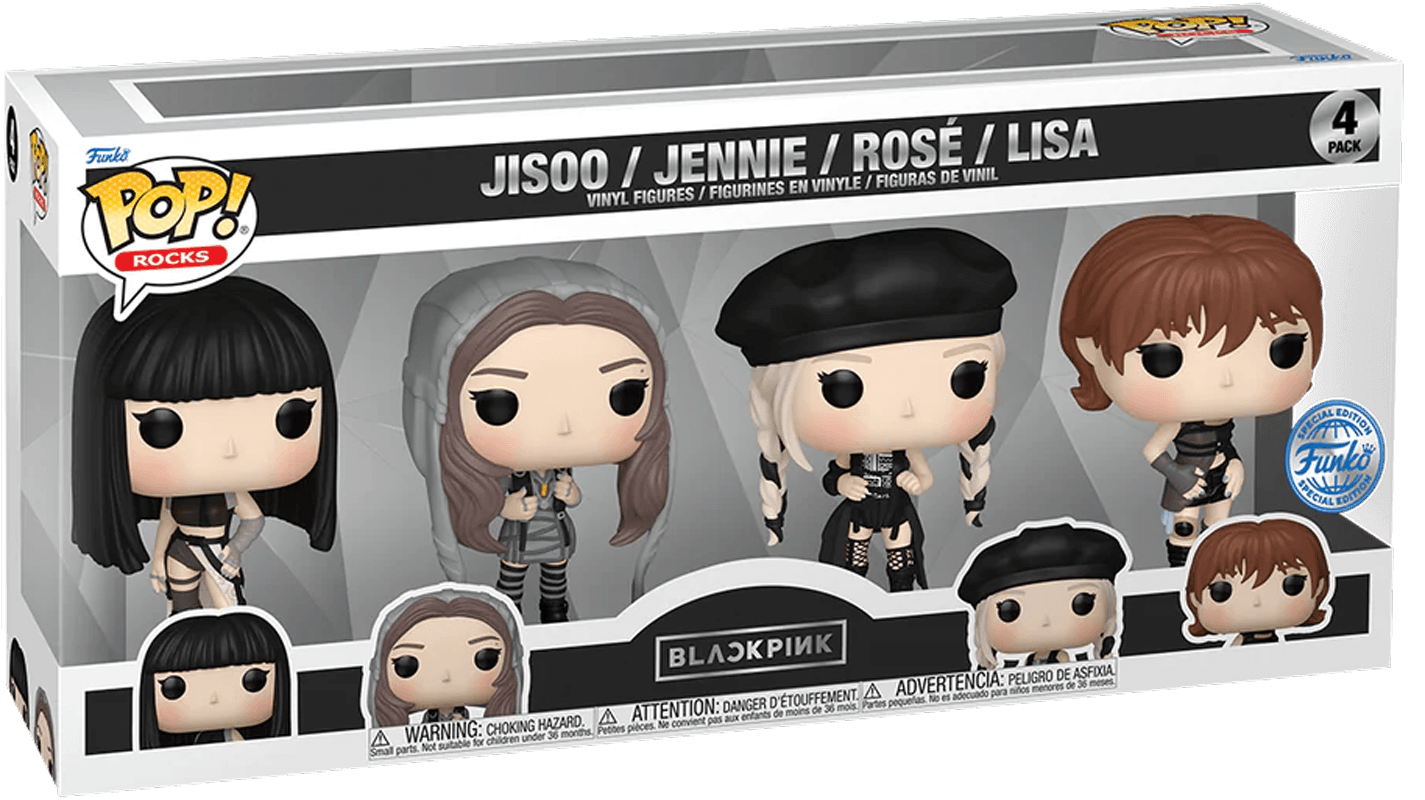 FUN76943 BlackPink - 2023 Tour US Exclusive Pop! Vinyl 4-Pack [RS] - Funko - Titan Pop Culture