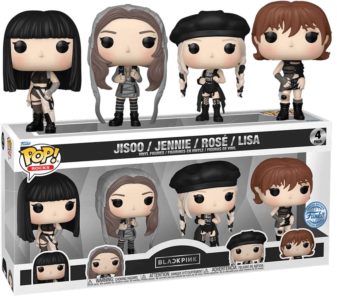 FUN76943 BlackPink - 2023 Tour US Exclusive Pop! Vinyl 4-Pack [RS] - Funko - Titan Pop Culture