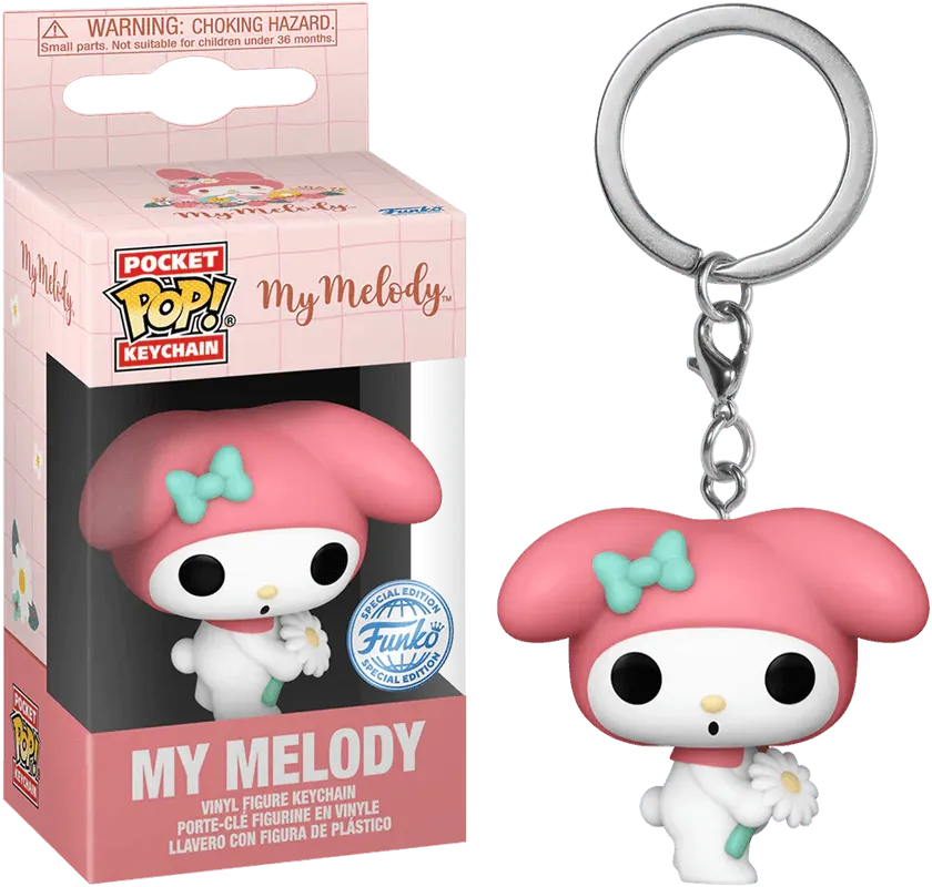 FUN77049 Hello Kitty - My Melody (Spring Time) US Exclusive Pop! Keychain [RS] - Funko TBA - Titan Pop Culture