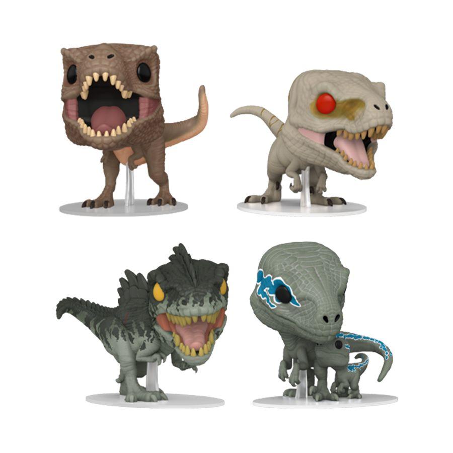 FUN77138 Jurassic World 3 - US Exclusive Pop! 4-Pack [RS] - Funko - Titan Pop Culture