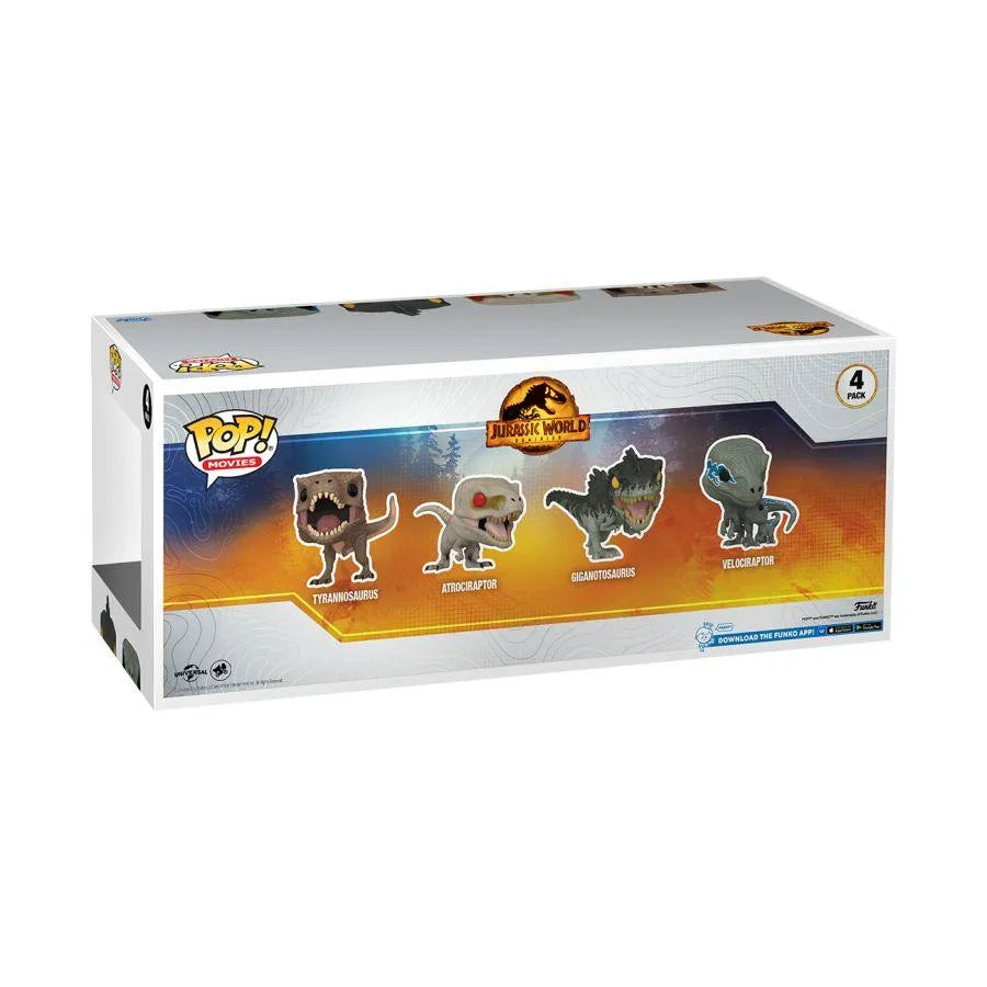 FUN77138 Jurassic World 3 - US Exclusive Pop! 4-Pack [RS] - Funko - Titan Pop Culture